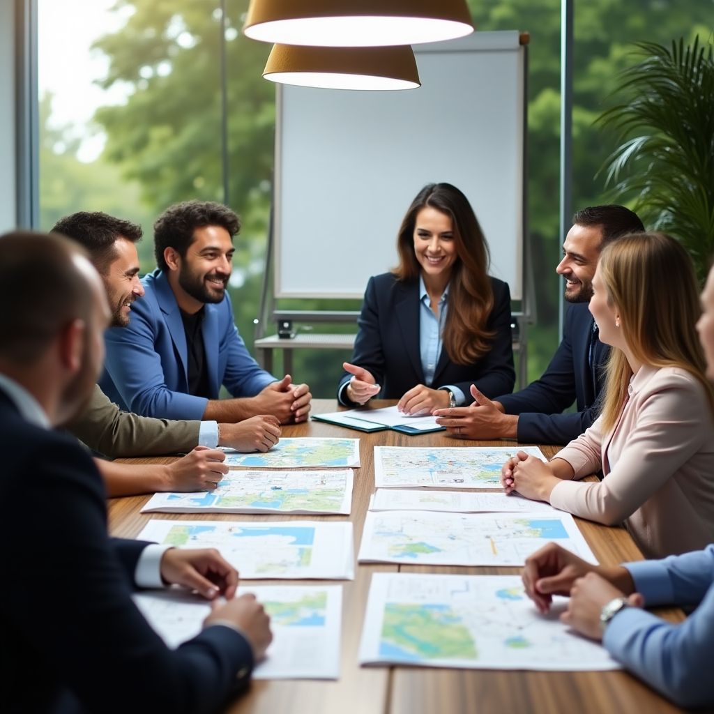 Team Meeting bei ImmoExpert Düsseldorf