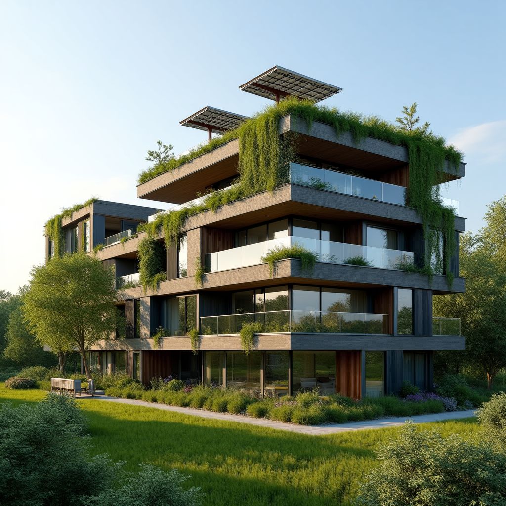 Nachhaltiges Gebäude in Düsseldorf